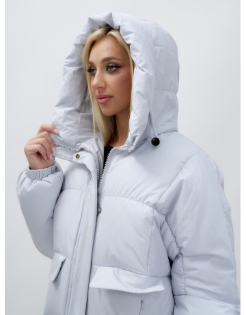 Женская куртка летучая мышь с капюшоном для холодной погоды