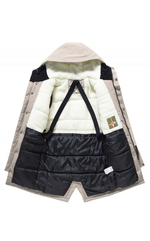 Зимняя парка для мальчика-подростка, свободный крой.