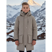 Зимняя парка для мальчика-подростка, свободный крой.