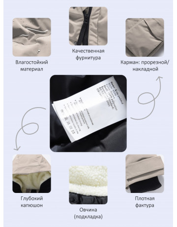 Зимняя парка для мальчика-подростка, свободный крой.