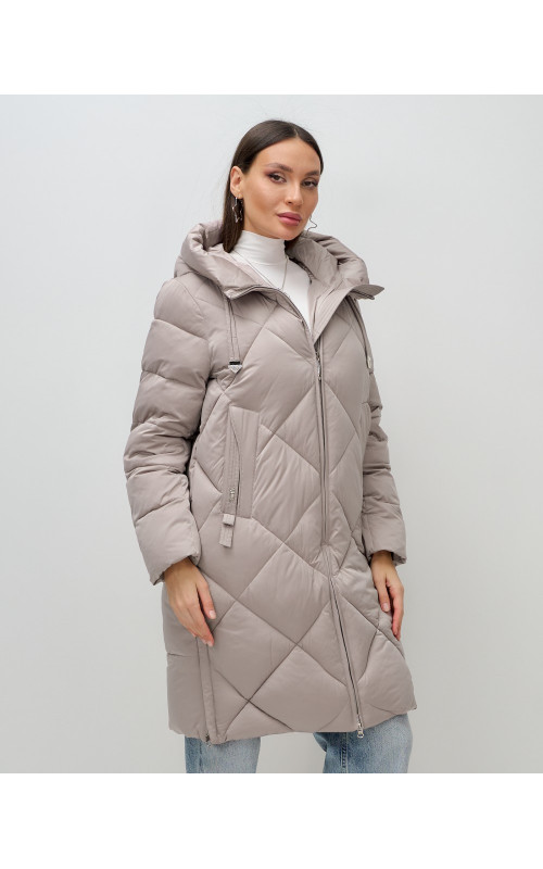 Длинный зимний пуховик для женщин