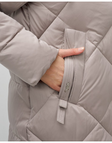 Длинный зимний пуховик для женщин