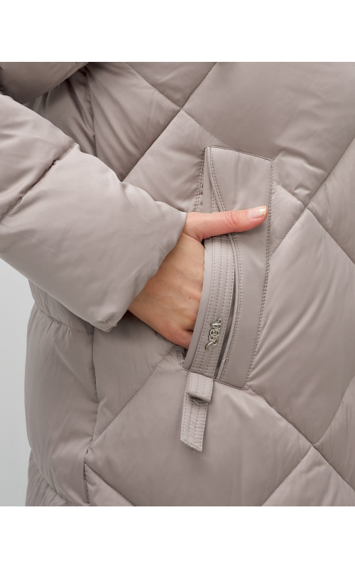 Длинный зимний пуховик для женщин