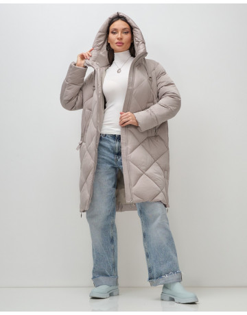 Длинный зимний пуховик для женщин