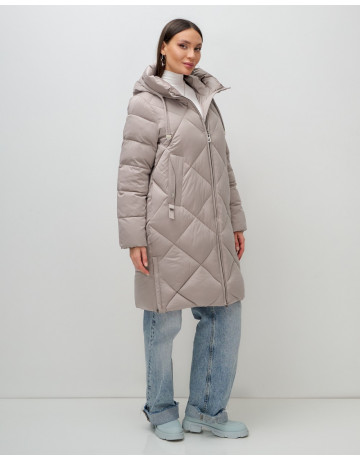 Длинный зимний пуховик для женщин