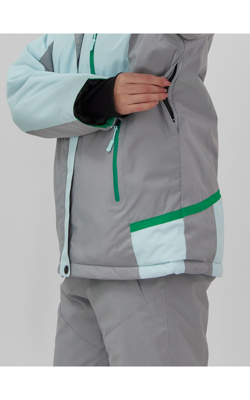 Женская горнолыжная куртка с комбинированным принтом: стиль и тепло на склоне