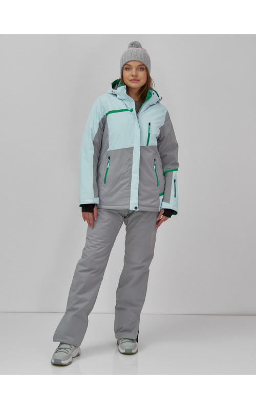 Женская горнолыжная куртка с комбинированным принтом: стиль и тепло на склоне