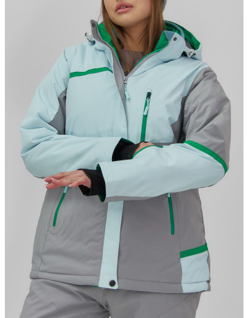 Женская горнолыжная куртка с комбинированным принтом: стиль и тепло на склоне