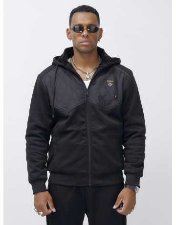 Мужской зимний спортивный костюм с начёсом, чёрный, для активного отдыха в Тюмени