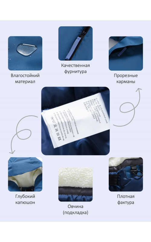 Зимняя парка для мальчика-подростка.