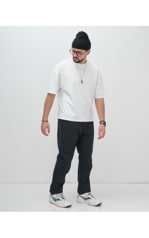 Мужские туристические брюки с флисовой подкладкой тёмно-синего цвета