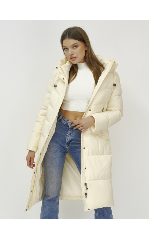 Длинный зимний пуховик для женщин