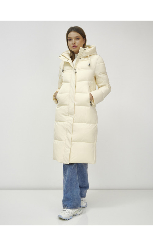 Длинный зимний пуховик для женщин