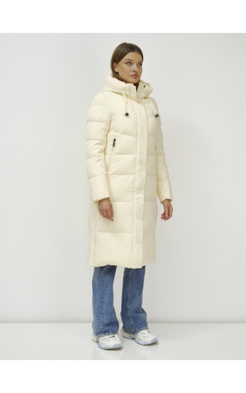 Длинный зимний пуховик для женщин