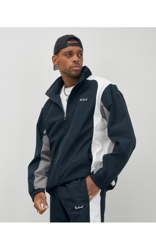 Мужской спортивный костюм темно-синий весна-лето для активного отдыха в Тюмени