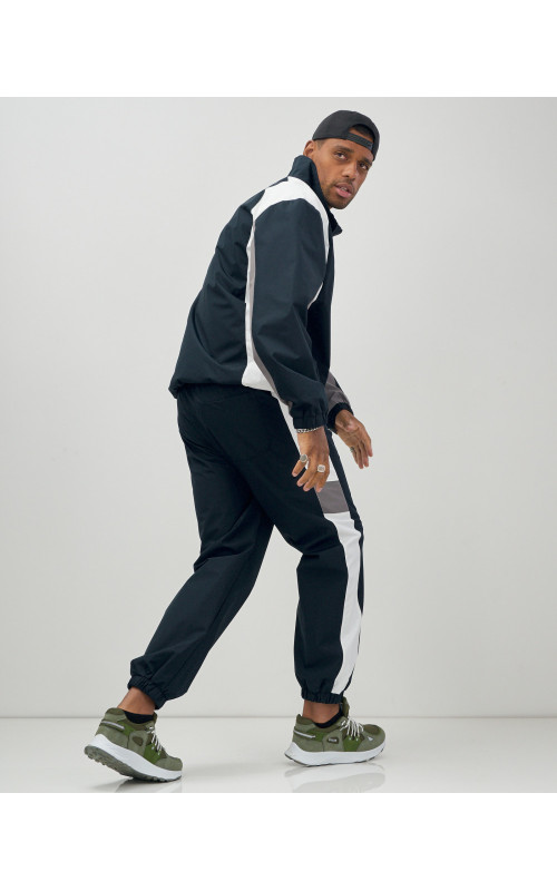 Мужской спортивный костюм темно-синий весна-лето для активного отдыха в Тюмени