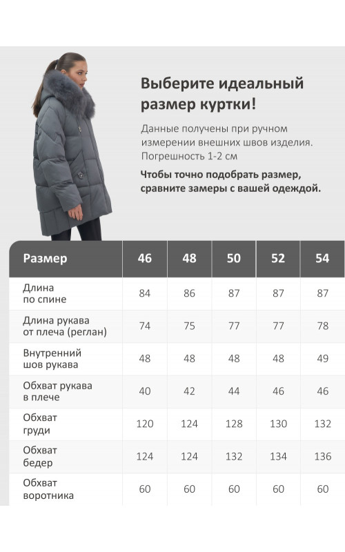 Пуховик с мехом песца зимний премиум-класса