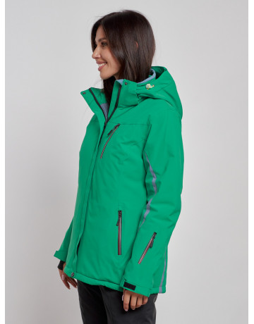 Женская горнолыжная куртка цвет зелёный