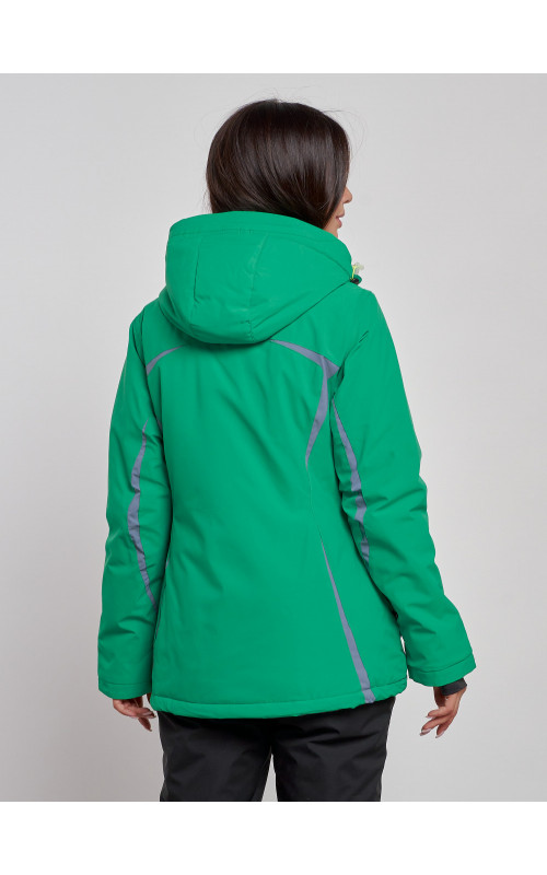 Женская горнолыжная куртка цвет зелёный