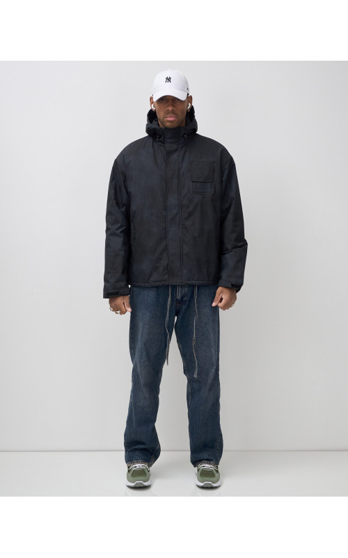 Мужская спортивная куртка для весны и осени, чёрная, для активного отдыха в Тюмени