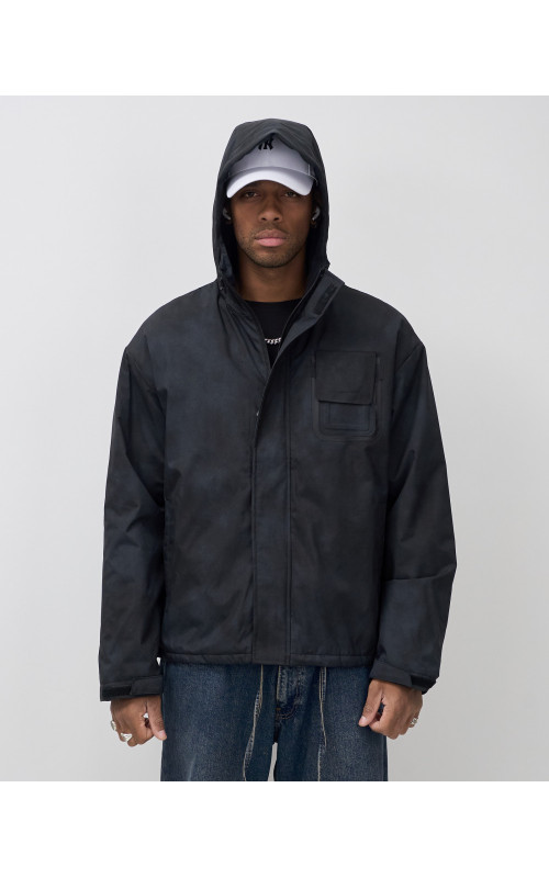 Мужская спортивная куртка для весны и осени, чёрная, для активного отдыха в Тюмени