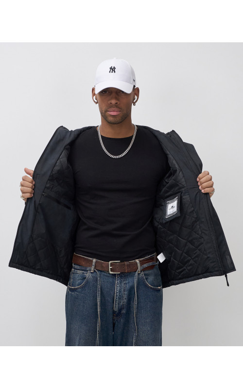 Мужская спортивная куртка для весны и осени, чёрная, для активного отдыха в Тюмени