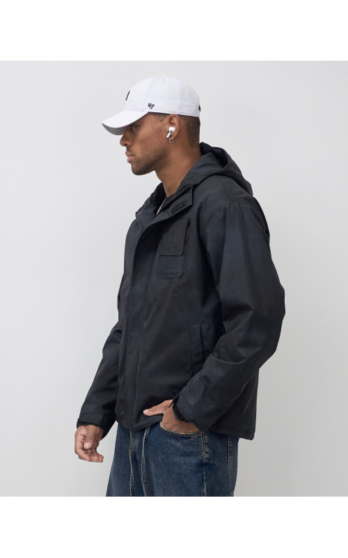 Мужская спортивная куртка для весны и осени, чёрная, для активного отдыха в Тюмени