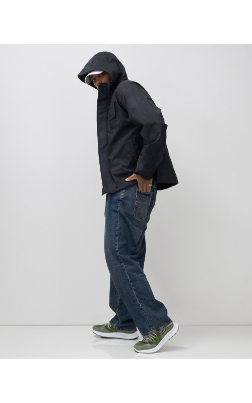 Мужская спортивная куртка для весны и осени, чёрная, для активного отдыха в Тюмени