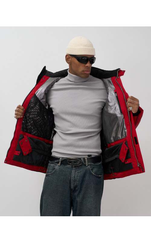 Мужская горнолыжная куртка, зимний вариант, красный. в Тюмени