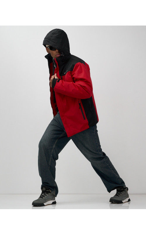 Мужская горнолыжная куртка, зимний вариант, красный. в Тюмени