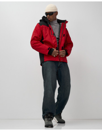 Мужская горнолыжная куртка, зимний вариант, красный. в Тюмени