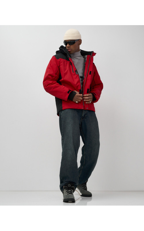 Мужская горнолыжная куртка, зимний вариант, красный. в Тюмени