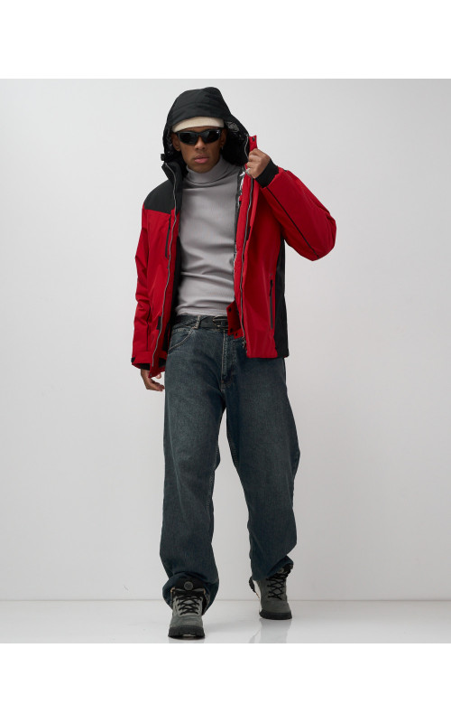 Мужская горнолыжная куртка, зимний вариант, красный. в Тюмени