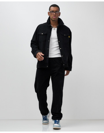 Мужской спортивный костюм для весны и лета, чёрный, для активного отдыха в Тюмени