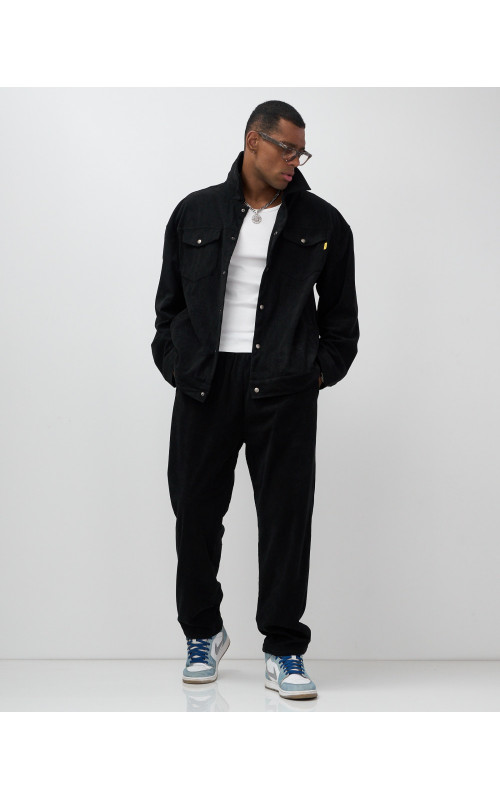 Мужской спортивный костюм для весны и лета, чёрный, для активного отдыха в Тюмени