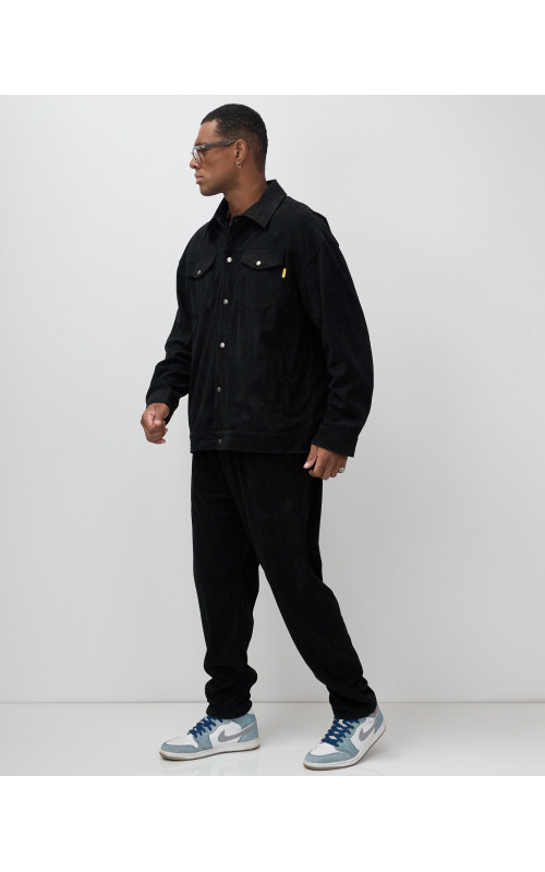 Мужской спортивный костюм для весны и лета, чёрный, для активного отдыха в Тюмени