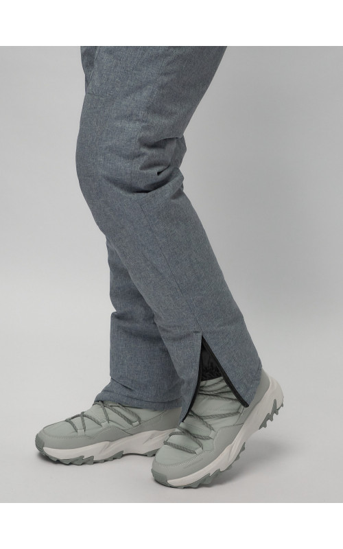 Женский горнолыжный комплект: куртка с цветочным принтом и брюки со съёмными бретелями