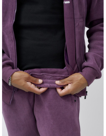 Мужской демисезонный спортивный костюм на флисе, фиолетовый, для спорта. в Тюмени