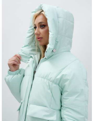 Женская куртка летучая мышь с капюшоном для холодной погоды.