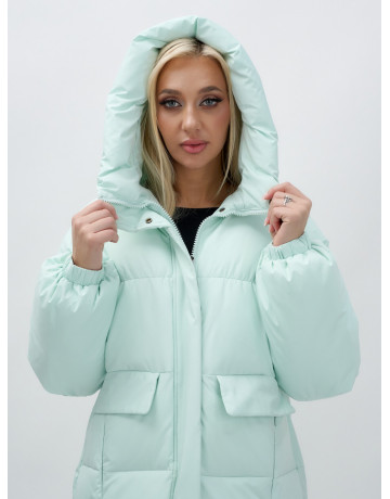 Женская куртка летучая мышь с капюшоном для холодной погоды.