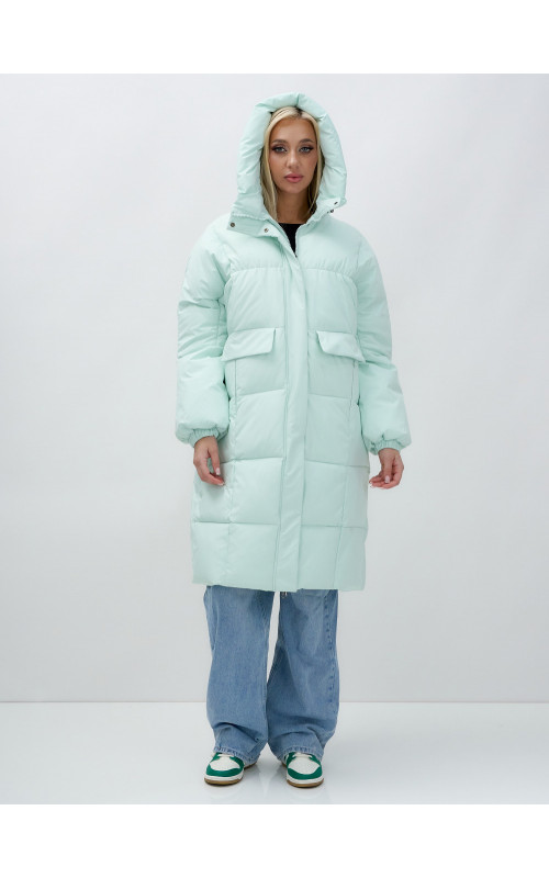 Женская куртка летучая мышь с капюшоном для холодной погоды.