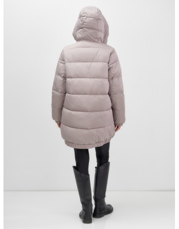 Пуховик женский зимний большой размер светло-коричневый. в Тюмени