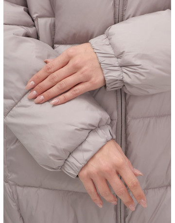 Пуховик женский зимний большой размер светло-коричневый. в Тюмени