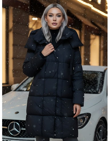 Длинный зимний пуховик для женщин
