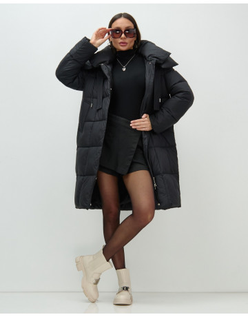 Длинный зимний пуховик для женщин