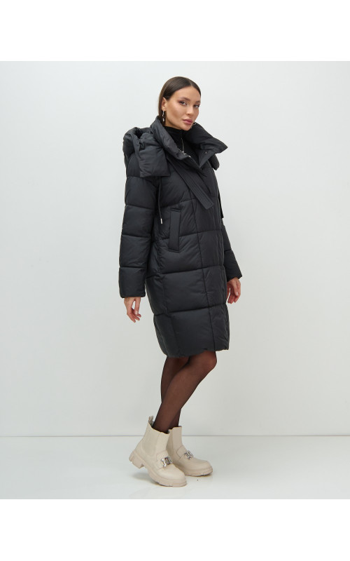 Длинный зимний пуховик для женщин