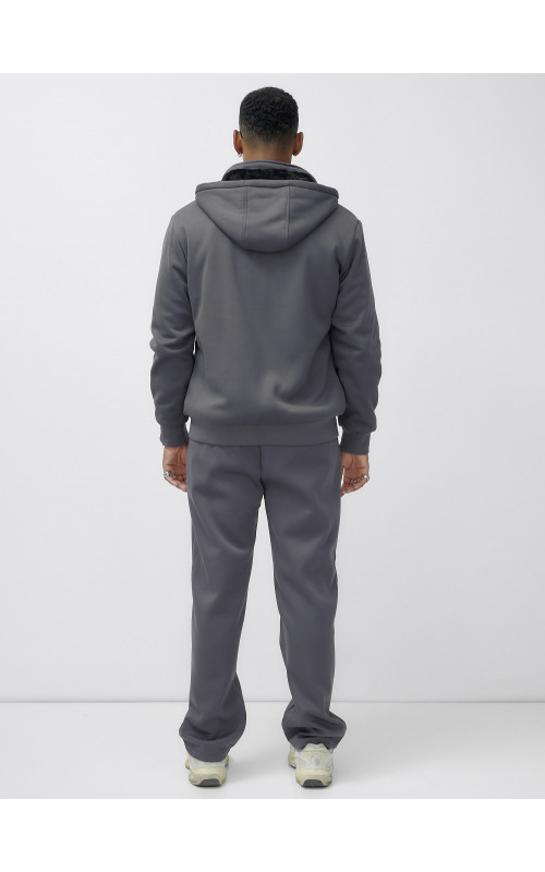 Мужской зимний спортивный костюм с начёсом, серый, для активного отдыха. в Тюмени