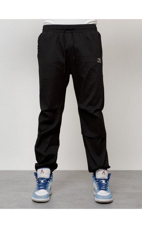 Мужской спортивный костюм для занятий спортом, чёрный, модный. в Тюмени