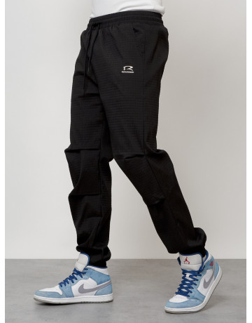 Мужской спортивный костюм для занятий спортом, чёрный, модный. в Тюмени