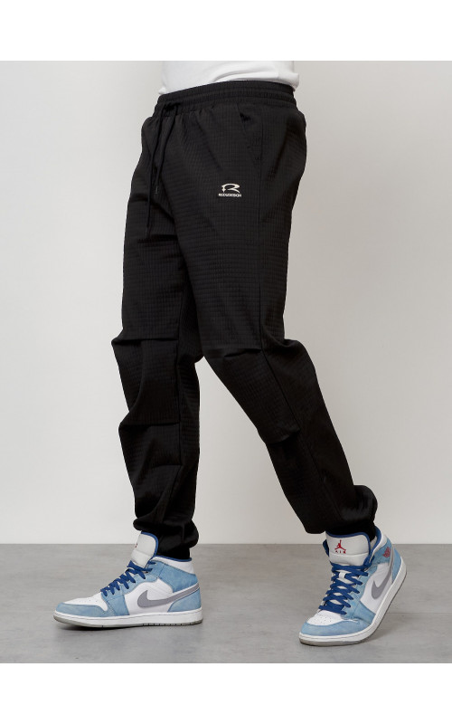 Мужской спортивный костюм для занятий спортом, чёрный, модный. в Тюмени